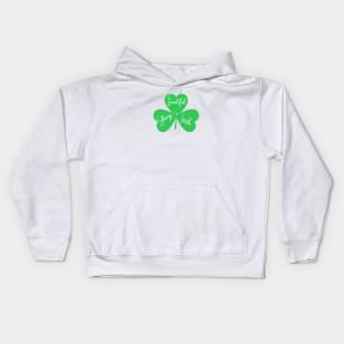 I am beautiful strong irish 3 leaf clover Kids Hoodie